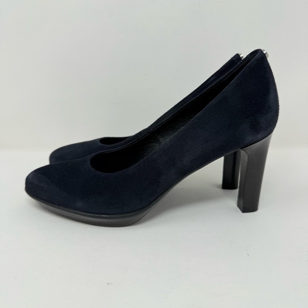 New Aquatalia Raysa Suede Stiletto Platform Pump Blue Sz 7 - Picture 9 of 16